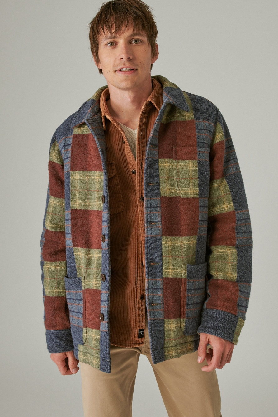 patchwork chore jacket